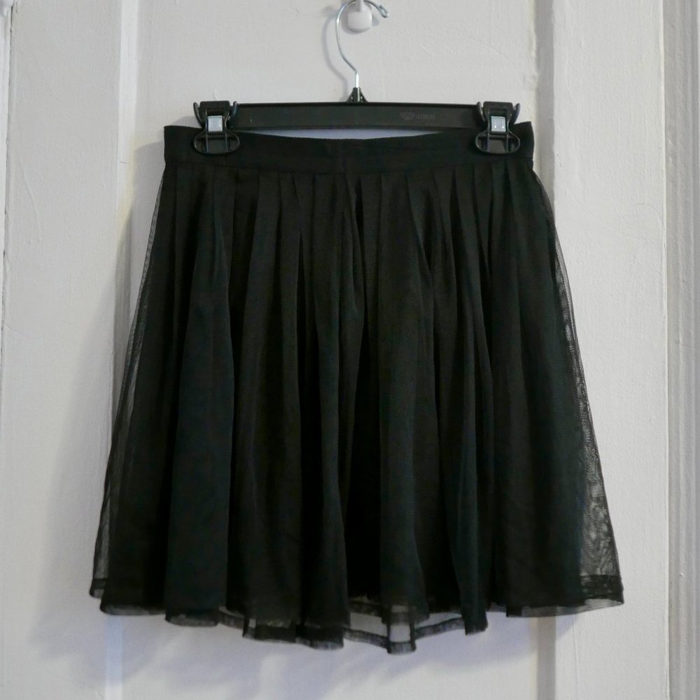 Jack by BB Dakota Black Tulle Mini Skirt (Size 2)